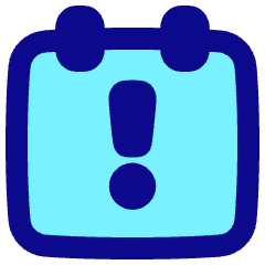 Calendar Warning Icon from Plump Pop Set