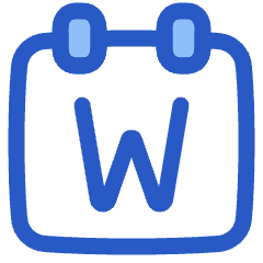 Calendar Week View Weekly Icon from Plump Duo Set