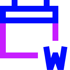 Calendar Week View Weekly Icon from Sharp Neon Set