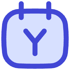Calendar Year View Yearly Icon from Flex Duo Set