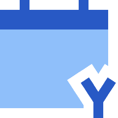 Calendar Year View Yearly Icon from Sharp Flat Set