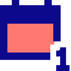 Daily Calendar Icon from Sharp Pop Set
