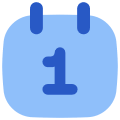 Daily Calendar Icon from Flex Flat Set