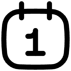Daily Calendar Icon from Flex Line Set