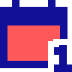 Daily Calendar Icon from Sharp Pop Set