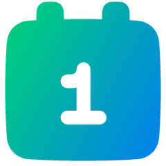 Daily Calendar Icon from Plump Gradient Set
