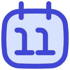Date 11 Calendar Icon from Flex Duo Set