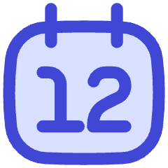 Date 12 Calendar Icon from Flex Duo Set