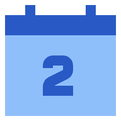 Date 2 Calendar Icon from Sharp Flat Set