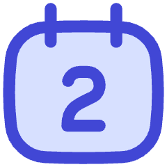 Date 2 Calendar Icon from Flex Duo Set
