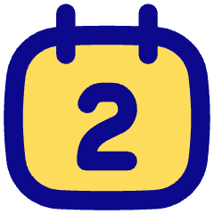 Date 2 Calendar Icon from Flex Pop Set