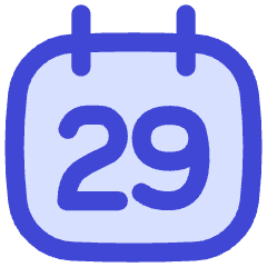 Date 29 Calendar Icon from Flex Duo Set