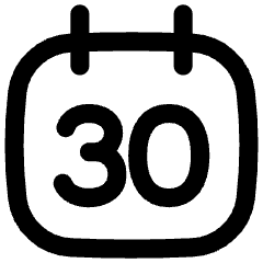 Date 31 Calendar Icon from Flex Line Set
