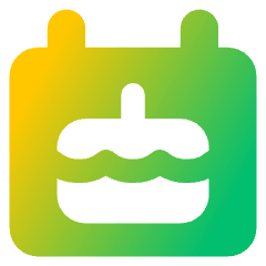 Date Of Birth Calendar 1 Icon from Core Gradient Set