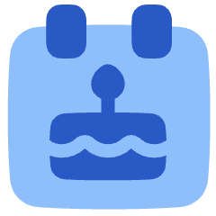 Date Of Birth Calendar 1 Icon from Plump Flat Set