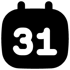 Monthly Calendar Icon from Flex Solid Set