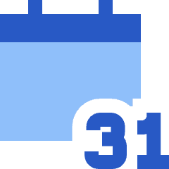 Monthly Calendar Icon from Sharp Flat Set