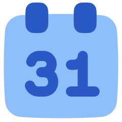Monthly Calendar Icon from Plump Flat Set