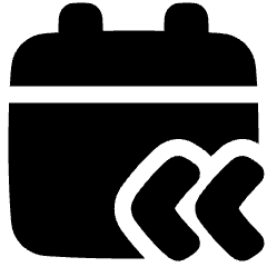 Past Event Previous Icon from Plump Solid Set