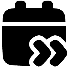 Upcoming Event Next Icon from Plump Solid Set