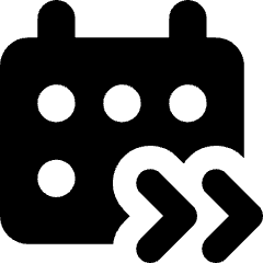 Upcoming Event Next Icon from Core Solid Set