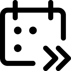 Upcoming Event Next Icon from Core Line Set