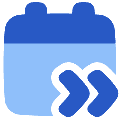 Upcoming Event Next Icon from Plump Flat Set