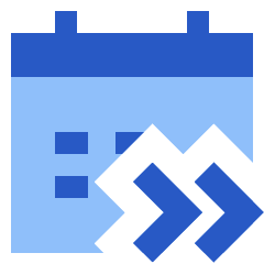 Upcoming Event Next Icon from Sharp Flat Set