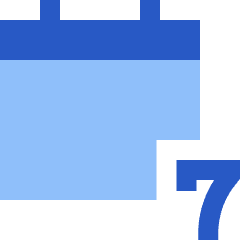 Weekly Calendar Icon from Sharp Flat Set