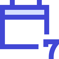 Weekly Calendar Icon from Sharp Duo Set