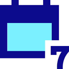 Weekly Calendar Icon from Sharp Pop Set