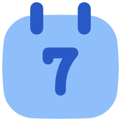 Weekly Calendar Icon from Flex Flat Set