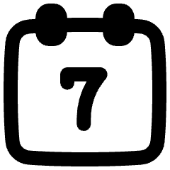 Weekly Calendar Icon from Plump Remix Set