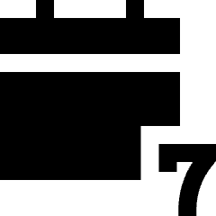 Weekly Calendar Icon from Sharp Solid Set