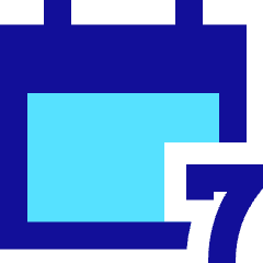 Weekly Calendar Icon from Sharp Pop Set