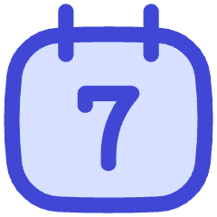 Weekly Calendar Icon from Flex Duo Set