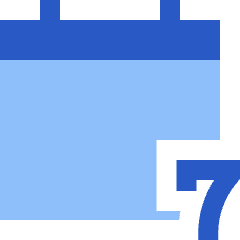 Weekly Calendar Icon from Sharp Flat Set
