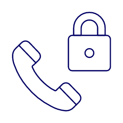 Call Lock Illustration from UX Line Set