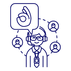 Customer Service Rating 1 4 Illustration from UX Line Set