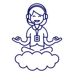 Customer Service Cloud 4 Illustration from UX Line Set