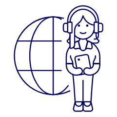 Customer Service Network 1 Illustration from UX Line Set