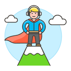 Customer Service Peak 1 Illustration from UX Colors Set