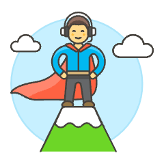 Customer Service Peak 2 Illustration from UX Colors Set