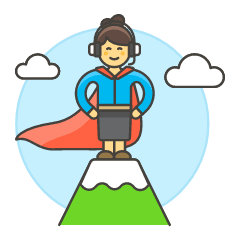 Customer Service Peak 5 Illustration from UX Colors Set