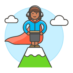 Customer Service Peak 6 Illustration from UX Colors Set