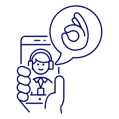 Customer Service Phone 1 Illustration from UX Line Set