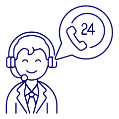 Customer Service Time 1 1 Illustration from UX Line Set