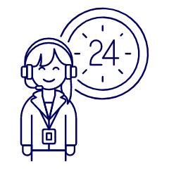 Customer Service Time 2 1 Illustration from UX Line Set