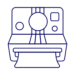 Camera Polaroid 1 Illustration from UX Line Set