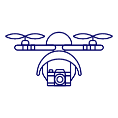 Camera Drone 1 Illustration from UX Line Set